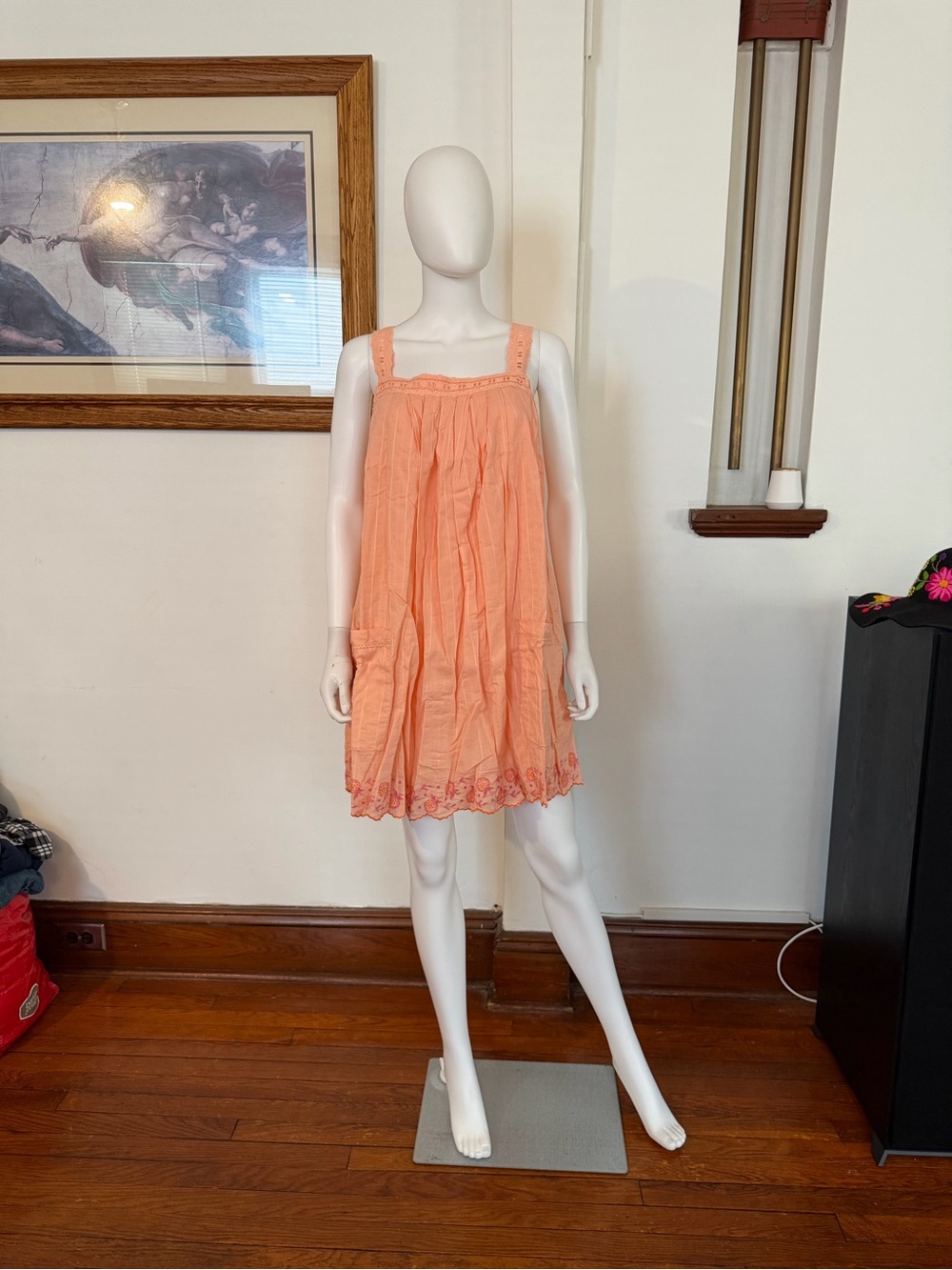 NWT Free people latecia embroidered mini dress XL